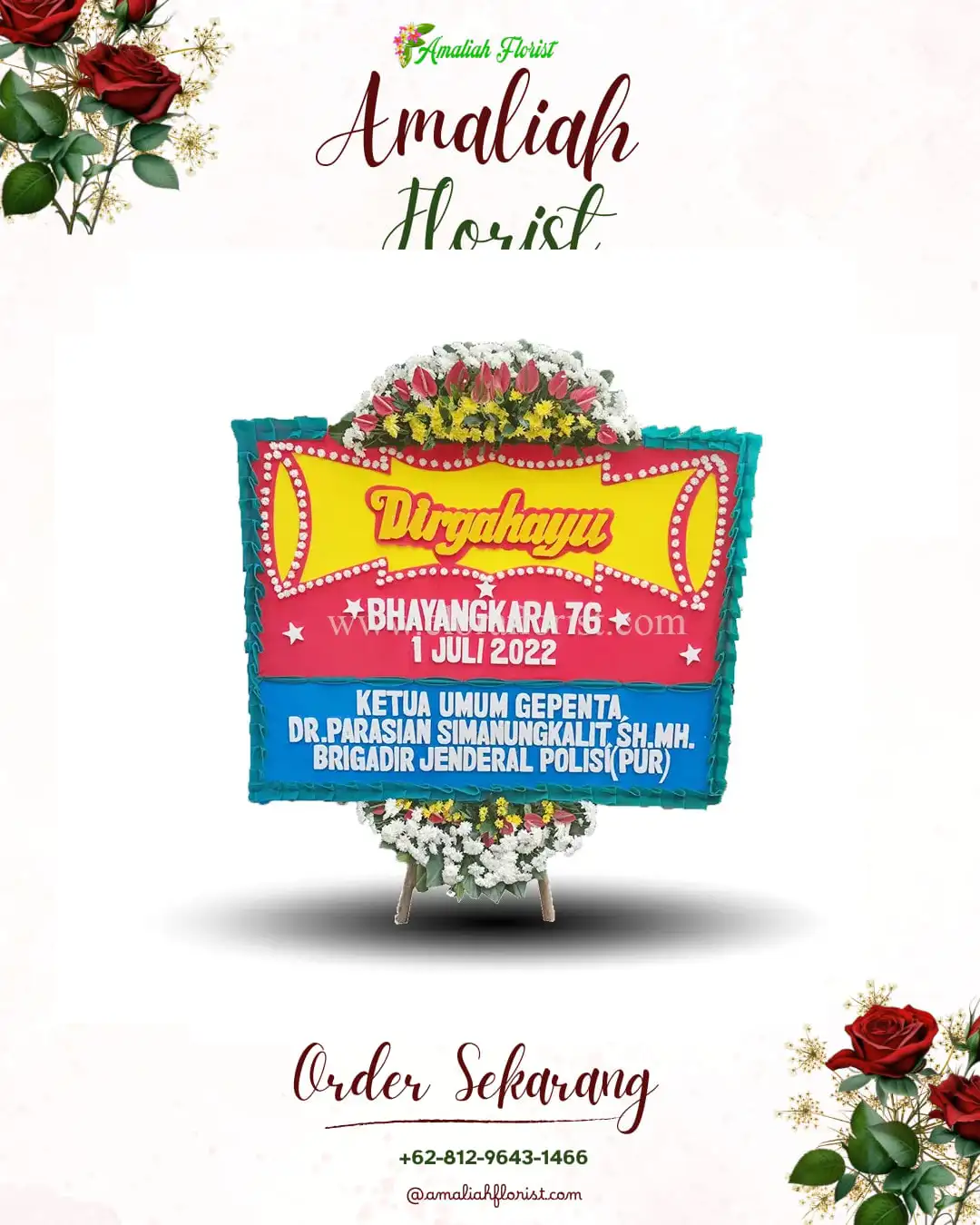Papan Bunga HUT Ulang Tahun Tegalsari